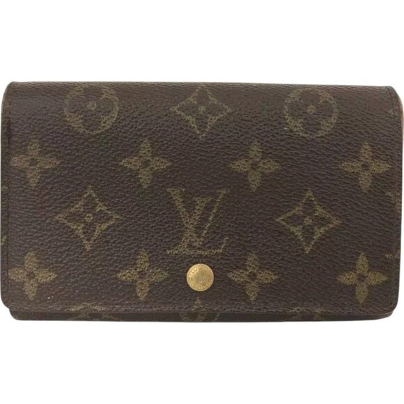 223136BL (L1) Louis Vuitton Wallet Porte Monnaie Billets Tresor Brown Monogram